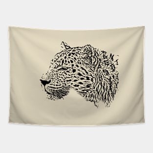 Leopard portrait Tapestry