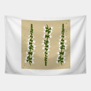 Basil Blossom Beige Tapestry