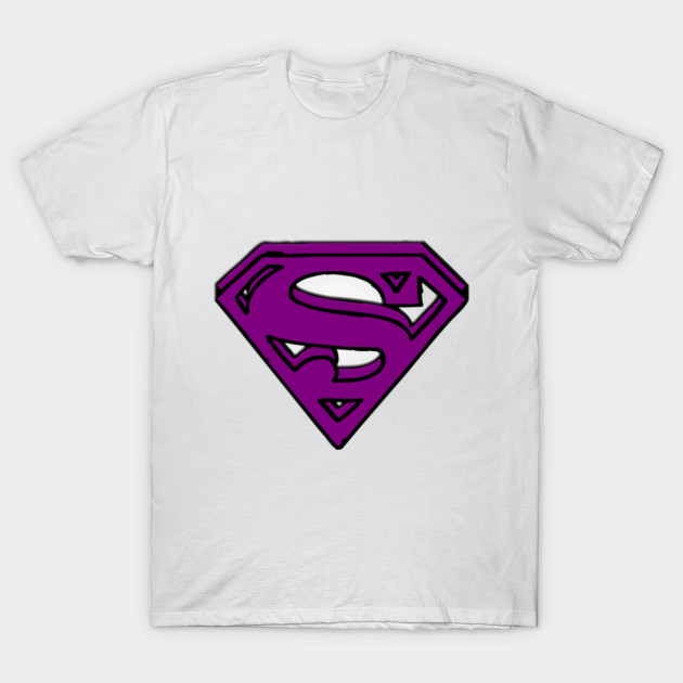 Purple Superman Letter S Superman T Shirt Teepublic