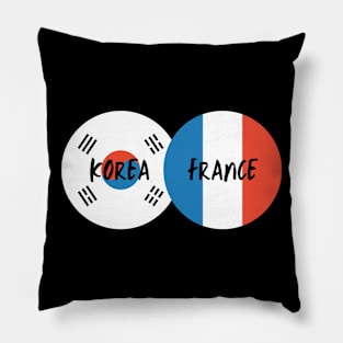 Korean French - Korea, France Pillow