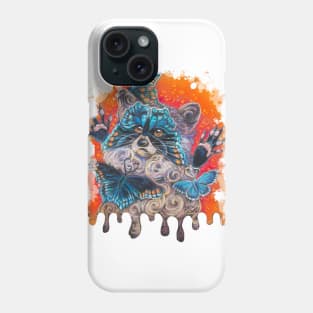 Butterfly Raccoon Phone Case