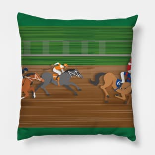 Glue Factory Horse Race Pillow
