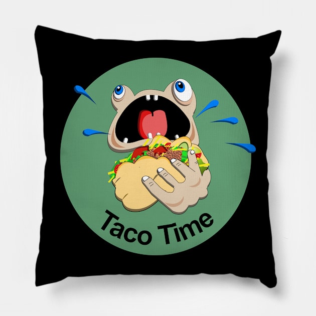 Taco Time Pillow by BishBashBosh