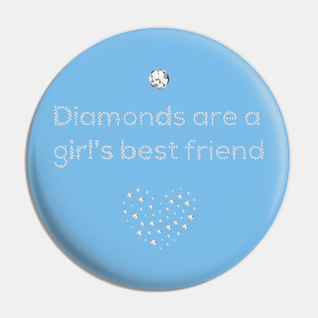 Diamonds are a girl's best friend, text made by diamonds Pin by schtroumpf2510