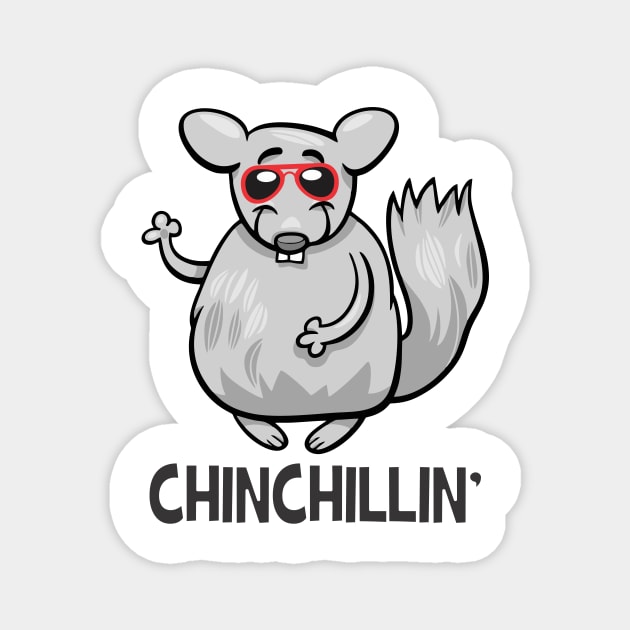 Chinchillin Magnet by Crazy Collective