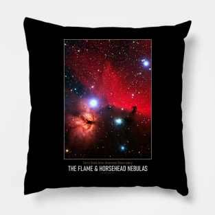 High Resolution Astronomy The Flame and Horsehead Nebulas Pillow