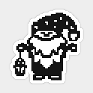 Gnome Christmas gift pixel art Magnet