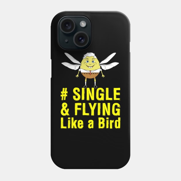Funny happy men I am living Single Black Phone Case by Tipu Sultan