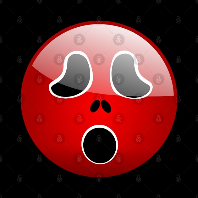 Halloween Scary Red Emoji by holidaystore