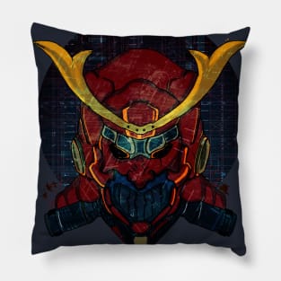 Red Samurai Pillow