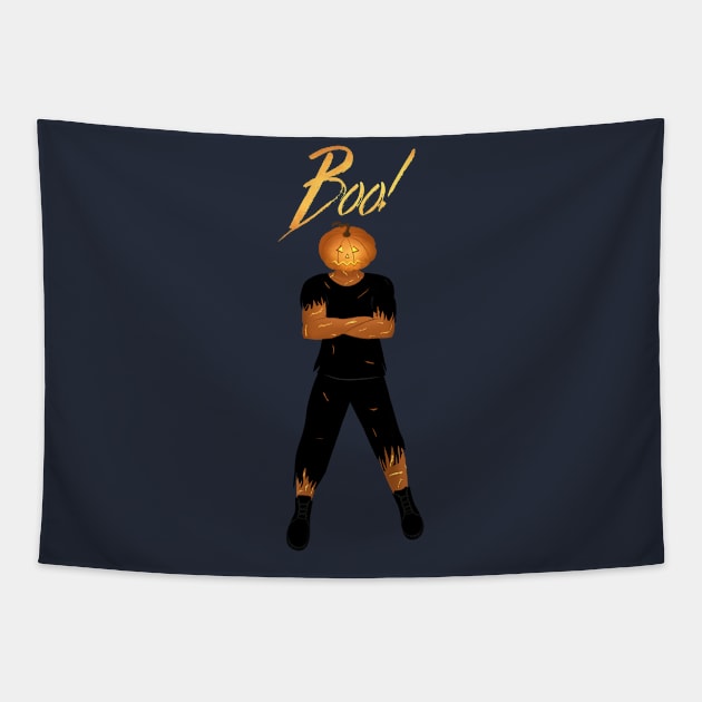 Jack O Lantern Jack Tapestry by Raghni.C 