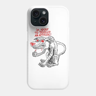 Wolf With An Attitude Problem Phone Case