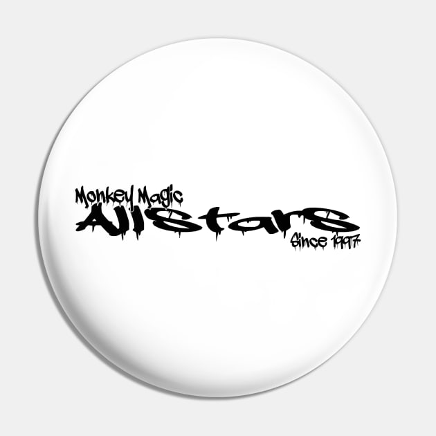 Monkey Magic Allstars classic logo Pin by Monkey Magic Allstars