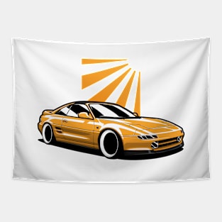 Yellow MR2 JDM Classic Tapestry