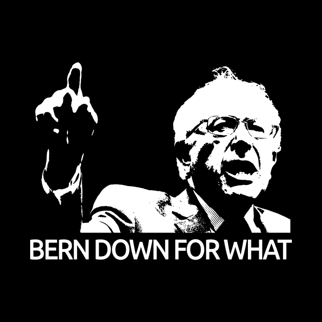 Bernie Sanders Bern Down For What Tee by omgcoolstuff