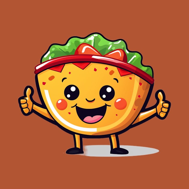 kawaii Taco T-Shirt cute potatofood funny by nonagobich