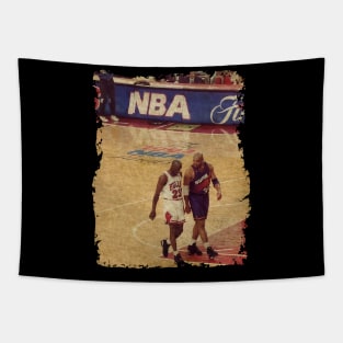 Charles Barkley and Michael Jordan, 1993 NBA Finals Tapestry