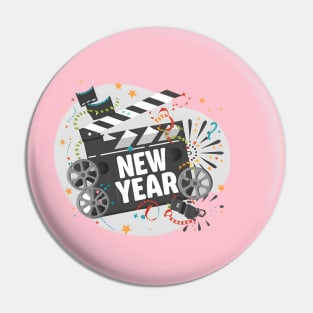 Happy New Year Pin