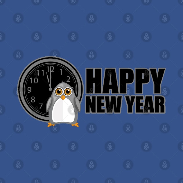 Happy New Year - Penguin by adamzworld