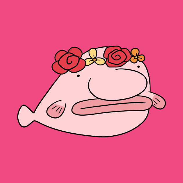 Flower Crown Blobfish by saradaboru