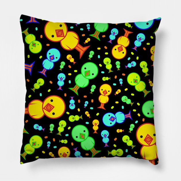 Chick Pattern Pillow by sfajar