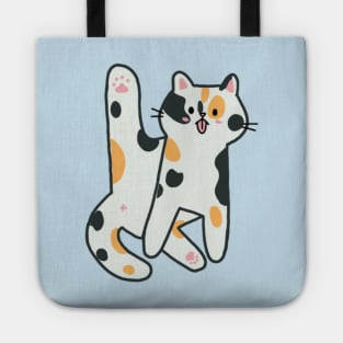 Calico Cat Licking Butt Tote