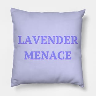 Lavender Menace Inspired by the 70s Lesbian Rights Movement Pillow