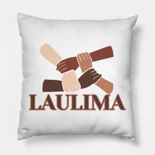 Laulima all hands work together to achieve a goal hawaii Pillow