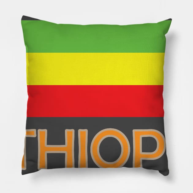 Beautiful Ethiopian flag Pillow by Next design 