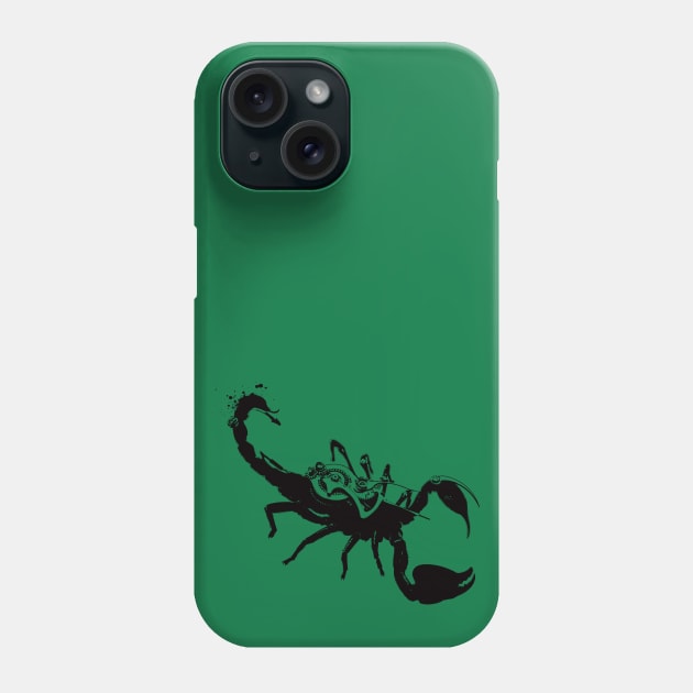 Scorpion writer Phone Case by Ikographik