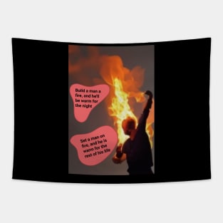 Man on Fire Tapestry