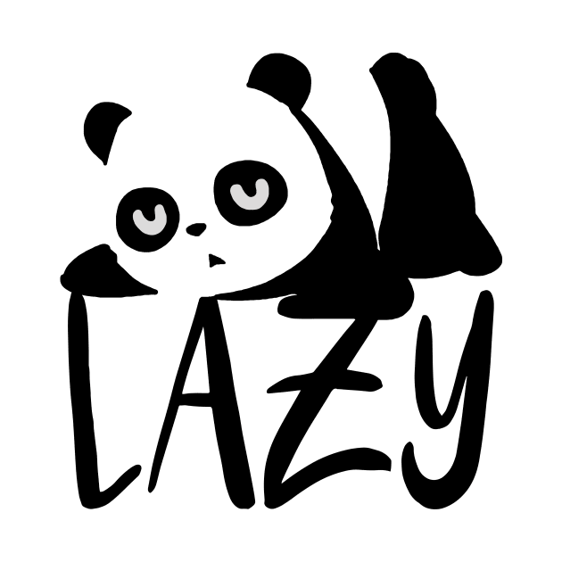 Lazy Panda by MinimalistTShirts