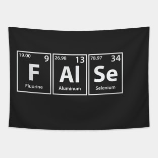 False (F-Al-Se) Periodic Elements Spelling Tapestry