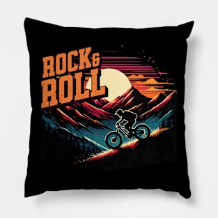 Rock and Roll Mountain Bike Design Pillow