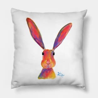 HaRe RaBBiT BuNNY PRiNT ' ALL eaRS ' BY SHiRLeY MacARTHuR Pillow