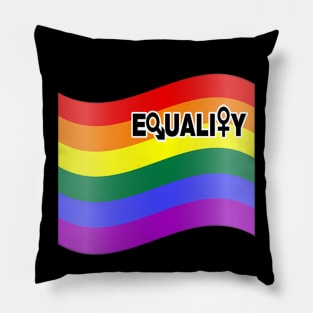 Rainbow, Equality Gay Pride Flag Pillow