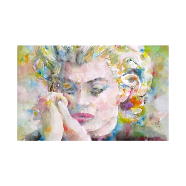 MARILYN MONROE watercolor portrait .2 by lautir