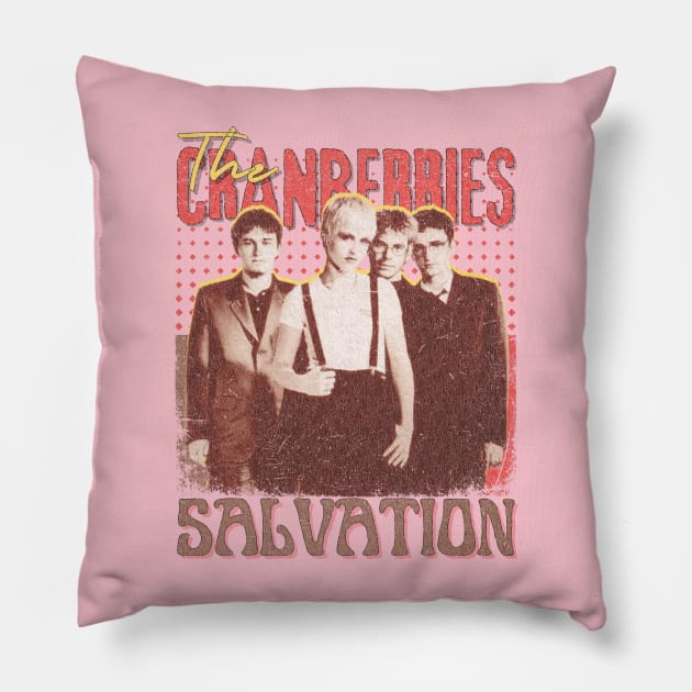 The Cranberries Vintage 1989 // Salvation Original Fan Design Artwork Pillow by A Design for Life