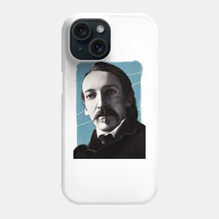 Scottish novelist Robert Louis Stevenson illustration Phone Case