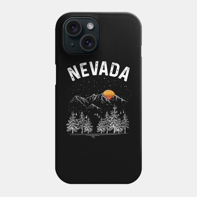 Vintage Retro Nevada State Phone Case by DanYoungOfficial