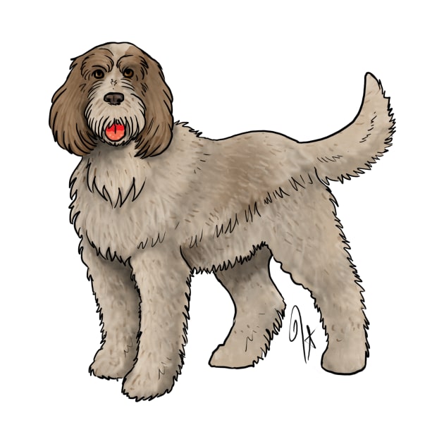 Dog - Spinone Italiano - Red and Tan by Jen's Dogs Custom Gifts and Designs