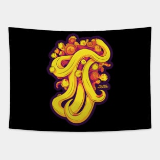 Plastic Macaroni Boho Trippy Hippy Tagliatelli Tapestry