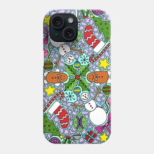 Christmas Mosaic Phone Case