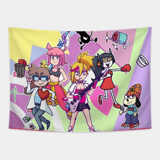 Rhythm League Remake Tapestry by Magi 