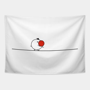 Funny clown stick figure Tapestry