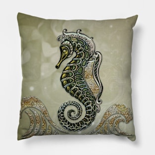 Wonderful elegant fantasy seahorse Pillow