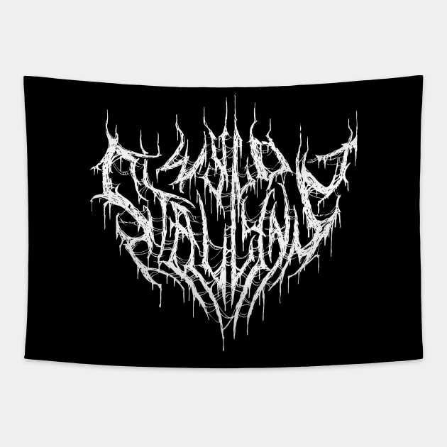 Wyld Stallyns - Death Metal Logo Tapestry by Brootal Branding