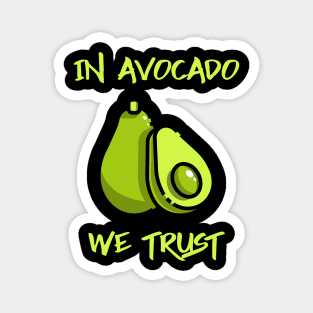 Avocado Funny Vegan Magnet