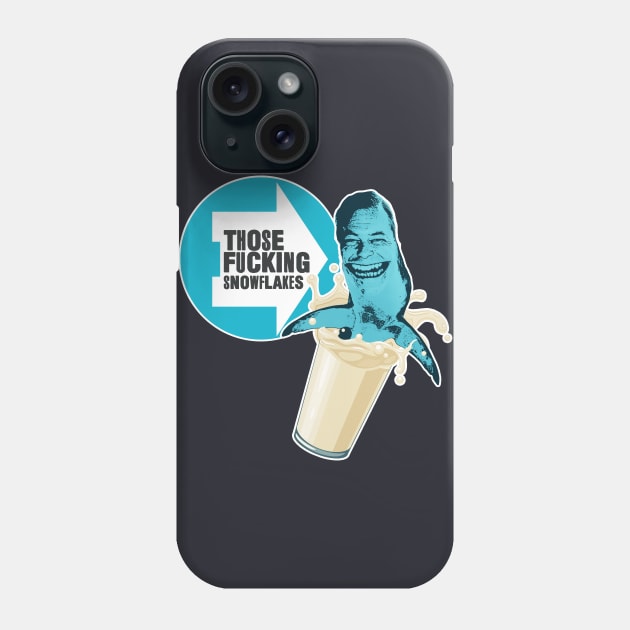 Those Fucking Snowflakes - Farage Shark Phone Case by beepea