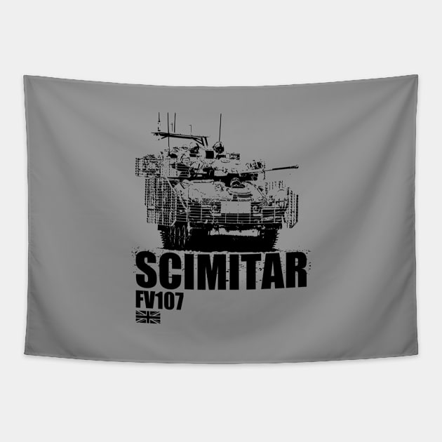 FV107 Scimitar Tank Tapestry by TCP